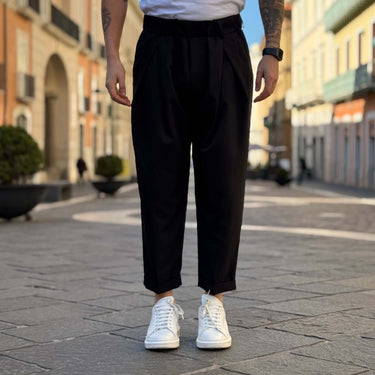 Pantalone japan morbido pinces nero - FLAG STORE